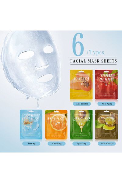 Kormesic Papaya Mask for Lightening Pigmentation Spots, 25 ml (5 pieces)