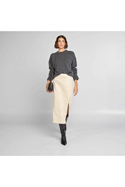 KIABI Plain warm sweater GREY