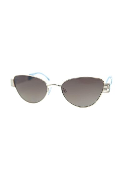 Flirt Fl 971 120g 54 Women's Oval Gold Metal Sunglasses
