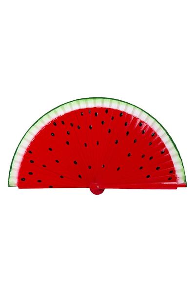 OEM Fan with watermelon print, Maison du Paradis, 23 cm