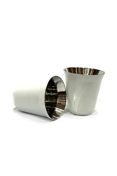 Generic Nespresso Capsule Design Thermal Coffee Mug - 160ml - White