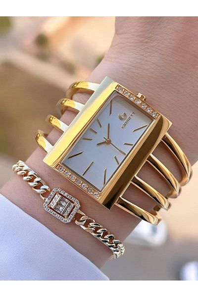 Revello By Revello Grinicci Rib Design 2 Years Warranty 3 Atm Water Resistant Women Wristwatch Grc.102.M02