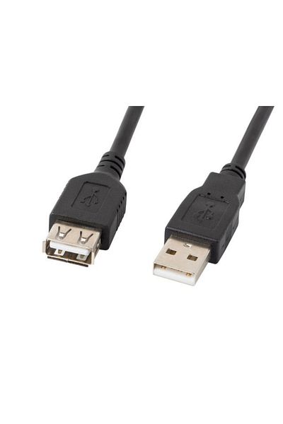 Lanberg Cablu Lanberg, USB 2.0, AM/AF, 1.8, Negru