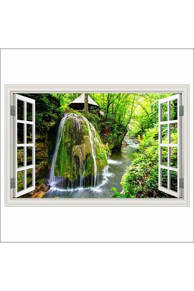 media Fototapet de perete autoadeziv si lavabil Fereastra Cascada Bigar, Romania, 250 x 170 cm