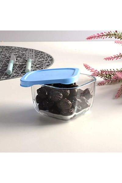 Paşabahçe 53223 Snowbox 4 Glass Storage Container 275Cc Blue