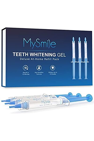 mysmile عبوة إعادة تعبئة قلم جل تبييض الأسنان، 3 أقلام تبييض أسنان غير حساسة،...