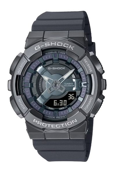 Casio G-Shock GM-S110B-8ADR Gray Analog-Digital Dial Grey Resin Strap Women's Watch