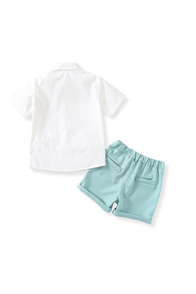 Kidohug Kidohug Elegant Summer Suit, Short Sleeve Shirt and Shorts