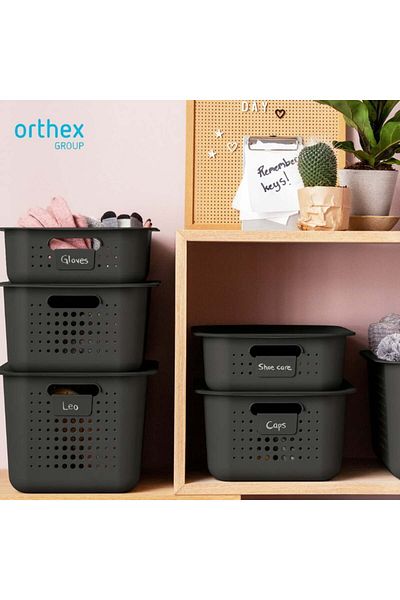 Orthex Lid for SmartStore Recycled Storage and Organization Box, made of recycled plastic, Grey