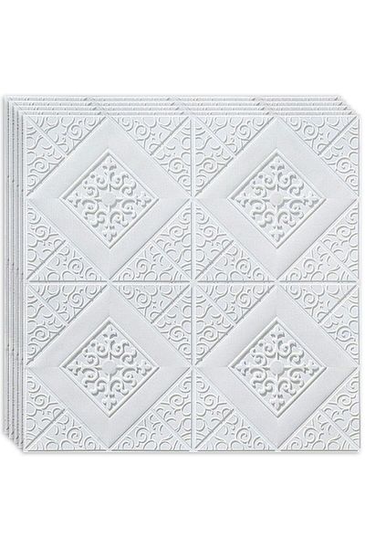 HOZRO Set 50 x Tapet 3D autoadeziv HOZRO, model abstract, pentru pereți și tavan, acoperă 24,5 mp, Modern