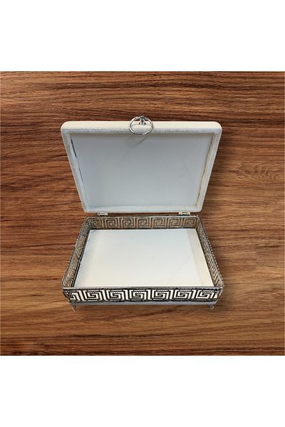 Özlem Kozmetik Imported Velvet & Metal Makeup-Shaving Box