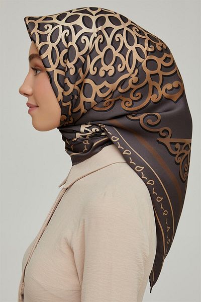 Armine Nostalgia Series Silk Twill Scarf 8650D-01
