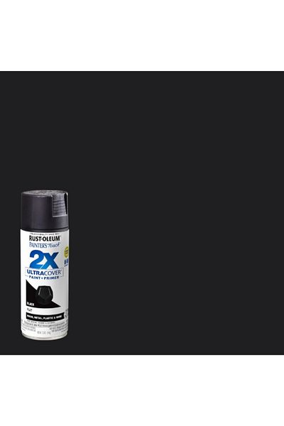 Rustoleum Painter's Touch 2X Ultra Cover Flat Spray Paint and Primer 12 oz