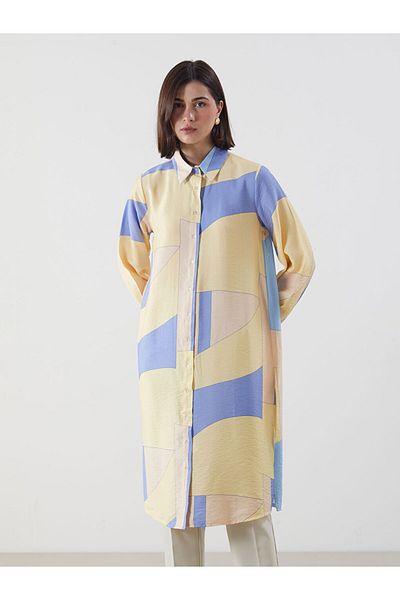 LC Waikiki New Season Patterned Women's Shirt Tunic - S5Fe23Z8