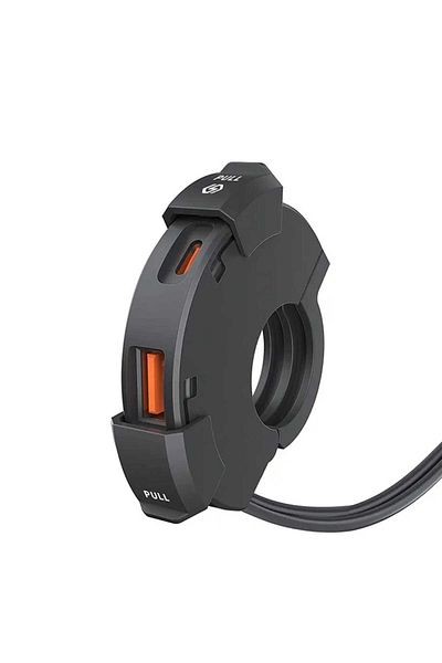 AUTOREY USB Charger for Motorcycle SLIM TYPE-C Fast Charging USB-A and USB-C for Motorcycle ATV and Scooter