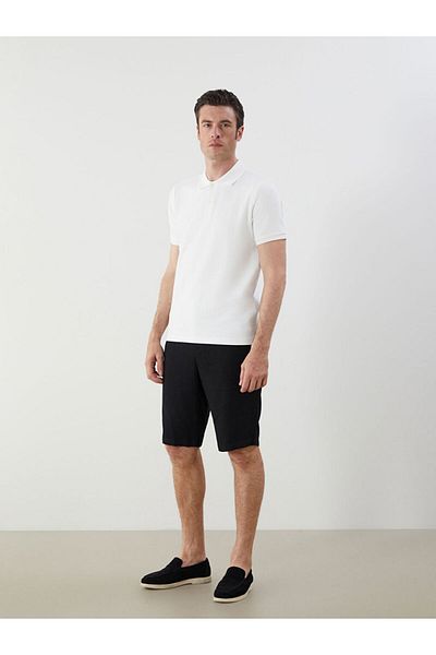 LC Waikiki Νέα σεζόν Polo Neck Ανδρικό Tisort με υφή - S5HD19Z8