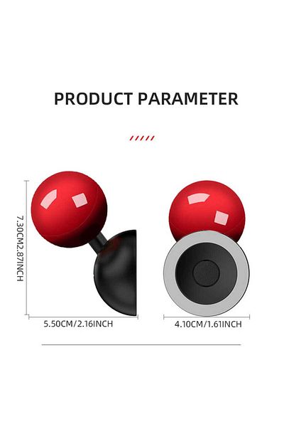 AUTOREY Red Car Start Button Cover Elegant Decoration Protection Quick Installation with Adhesive