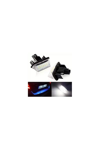 AUTOREY Set 2 LED License Plate Lights Toyota Auris E15 FL Auris KOMBI Avensis Camry Prius Yaris III Canbus