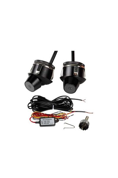 AUTOREY Set of 2 LED Angel Wings Projectors Car Ornament Welcome Light with Mirror Mounting