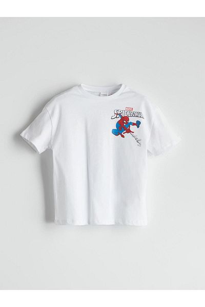LC Waikiki Tricou pentru băiat cu imprimeu Spider-Man sezon nou - S5MS41Z1