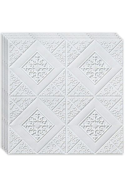 HOZRO Set 50 x Tapet 3D autoadeziv HOZRO, model abstract, pentru pereți și tavan, acoperă 24,5 mp, Modern