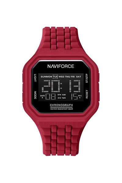 Naviforce Men’s Retro Digital Sports Watch – Waterproof, TPU Band, Electronic Display