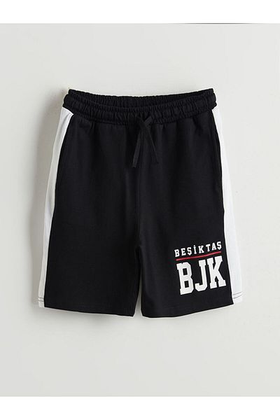LC Waikiki New Season Elastic Waist Besiktas Printed Boys Shorts - S5H172Z4