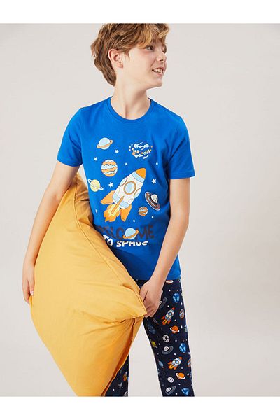 LC Waikiki Set de pijamale pentru băiat cu gât crew de sezon nou