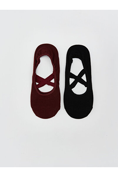 LC Waikiki Women's Plain Yoga and Pilates Socks 2 Pack