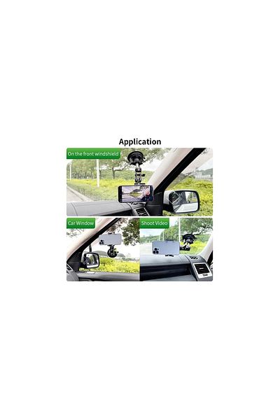 AUTOREY Professional car phone holder Black Windshield or dashboard mounting with suction cup 360 degree