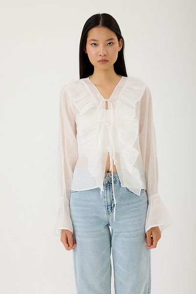 SEVİLEN Ruffle Collar Blouse