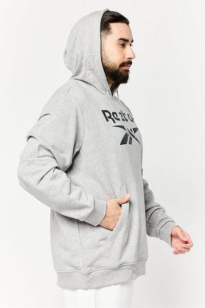 Reebok Men Sportswear Fit Long Sleeves Running Sweatshirt, Light Grey