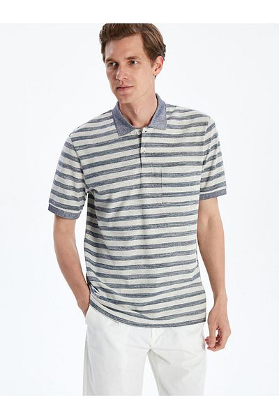 LC Waikiki New Season Polo Neck Striped Men's T-Shirt - S5Qd04Z8