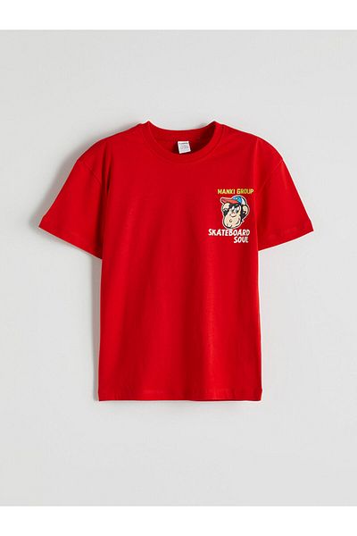 LC Waikiki New Season Legendary Monkey Printed Boy's T-Shirt - S5Oj28Z1