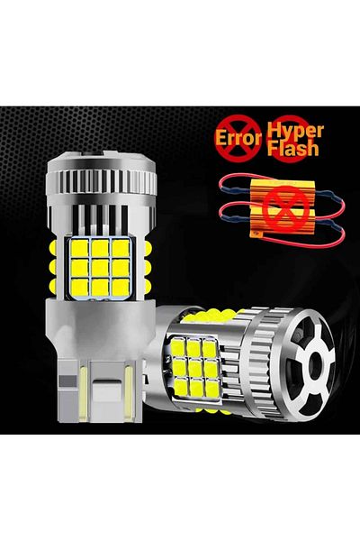 AUTOREY LED Bulb T20 W21/5W 7443 DRL Daytime Running Lights with 2 Filaments 30W 2800LM 6000K Cool White