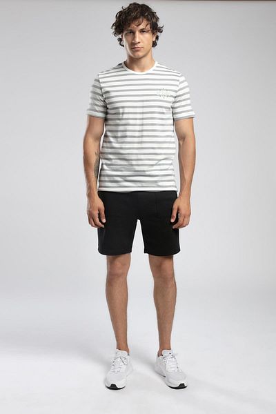 Lee Cooper Eddy Men's 100% Cotton O Neck T-Shirt Gray