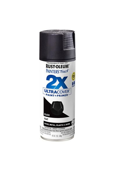 Rustoleum Painter's Touch 2X Ultra Cover Flat Spray Paint and Primer 12 oz