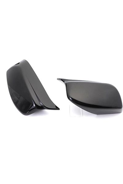 AUTOREY Set of 2 Premium Mirror Covers Batman BMW 5 Series E60 E61 E62 E63 E64 Glossy Black Color