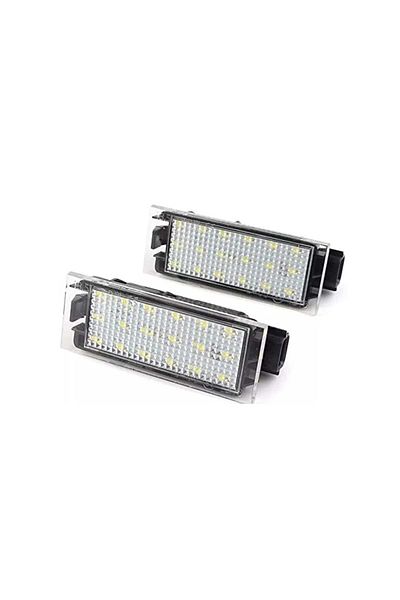 AUTOREY Set LED license plate lights canbus compatible with Renault Megane Laguna Master Clio 8200480127