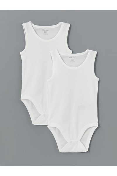 LC Waikiki New Season Organic Fabric Baby Boy Citcitli Bodysuit 2-Piece - S54558Z1