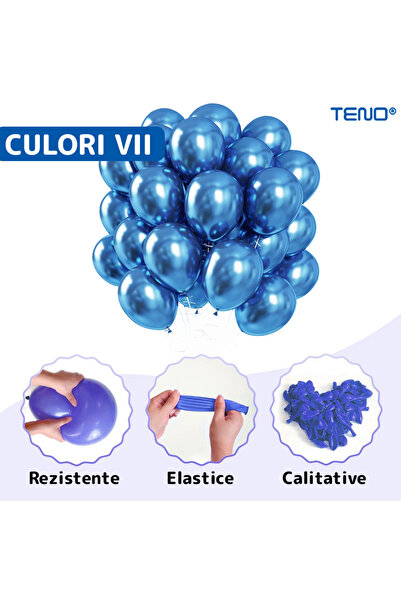 Teno Set of 25 Blue Party Letter Balloons