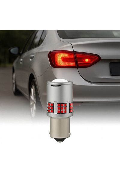 AUTOREY LED Car Bulb P21W / BA15S / 1156 with Magnifier for Rear Position or Brake daytime running lights