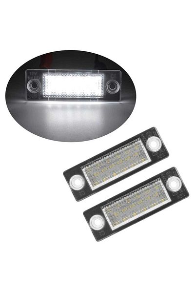 AUTOREY Set 2 number plate lamps LED VW Touran Caddy Golf 5 Plus Transporter Touran Jetta Canbus