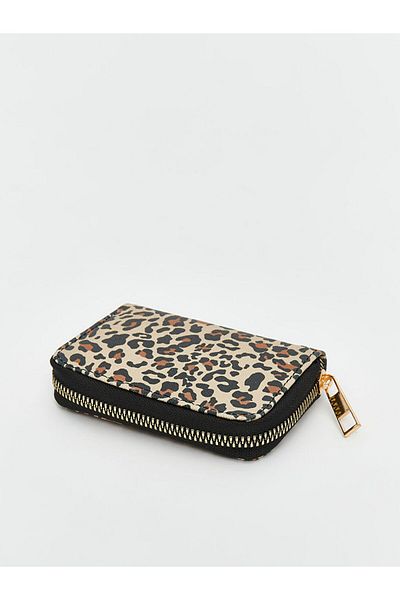 LC Waikiki Brown Leopard Patterned Women's Wallet
