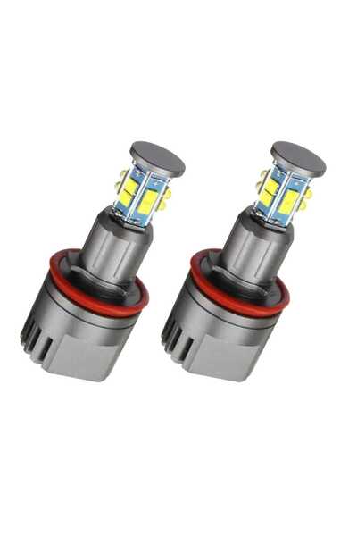 AUTOREY Set 2 becuri LED de marker H8 Angel Eyes 120W Canbus BMW E60 E70 E90 E91 E92 E93 E87 E71 LCI Alb 6000K