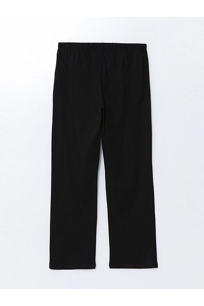 LC Waikiki Black Women's Pajama Bottom with Elastic Waist