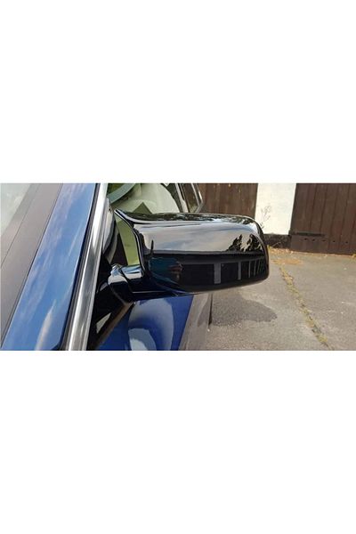 AUTOREY Set of 2 Premium Mirror Covers Batman BMW 5 Series E60 E61 E62 E63 E64 Glossy Black Color