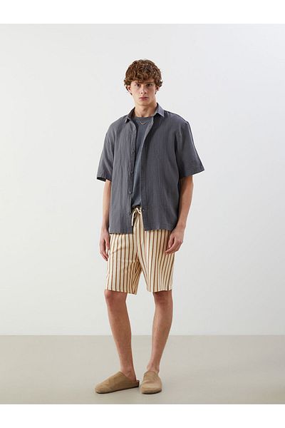 LC Waikiki Ανδρικό πουκάμισο Comfortable Fit Muslin