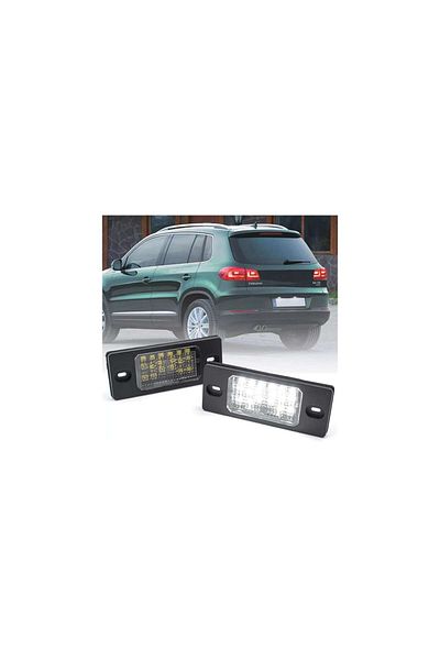 AUTOREY Set of 2 LED number lamps VW Touareg I BORA Berlina Estate Golf IV Golf 5 Passat B5 VW Tiguan I