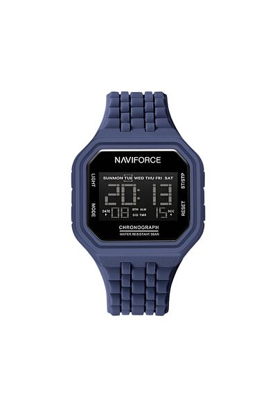 Naviforce Men’s Retro Digital Sports Watch – Waterproof, TPU Band, Electronic Display